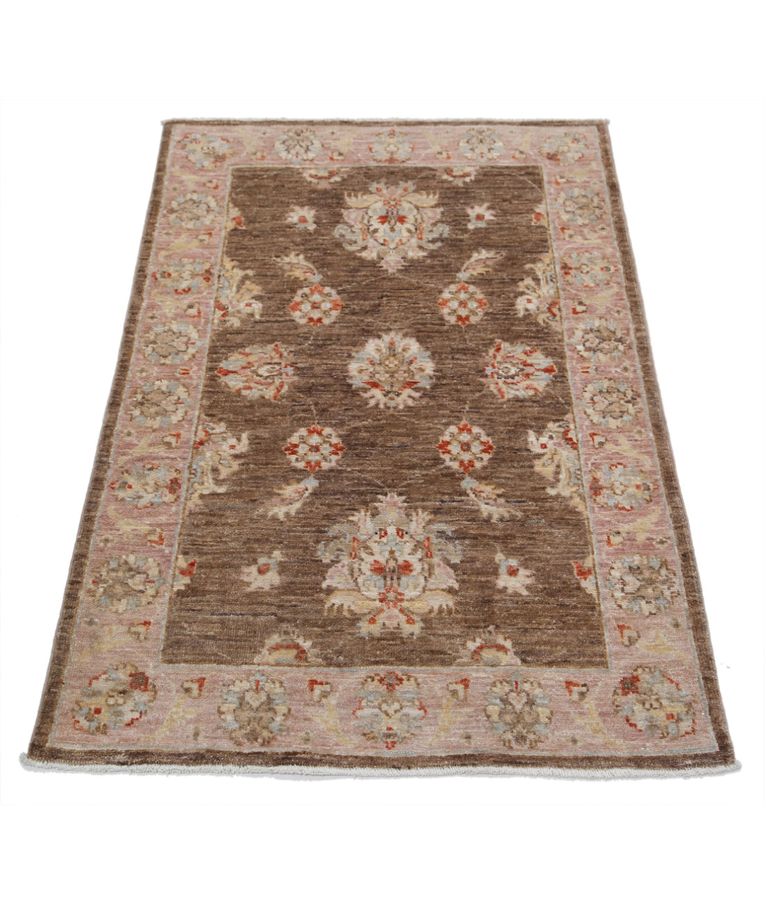 Ziegler 2'7'' X 3'9'' Hand-Knotted Wool Rug 2'7'' x 3'9'' (78 X 113) / Brown / Brown