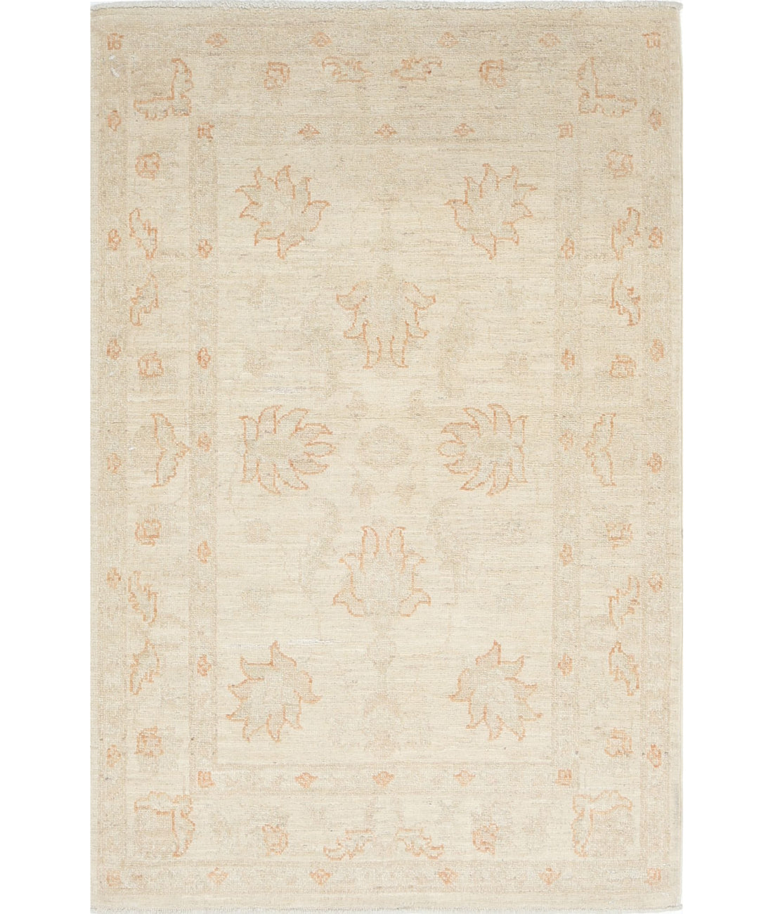 Serenity 2'7'' X 3'10'' Hand-Knotted Wool Rug 2'7'' x 3'10'' (78 X 115) / Ivory / Ivory