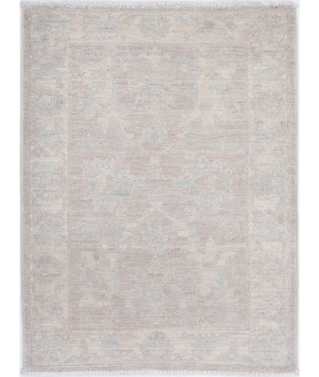Serenity 2'1'' X 2'10'' Hand-Knotted Wool Rug 2'1'' x 2'10'' (63 X 85) / Brown / Ivory