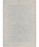 Serenity 5'6'' X 7'6'' Hand-Knotted Wool Rug 5'6'' x 7'6'' (165 X 225) / Blue / Ivory