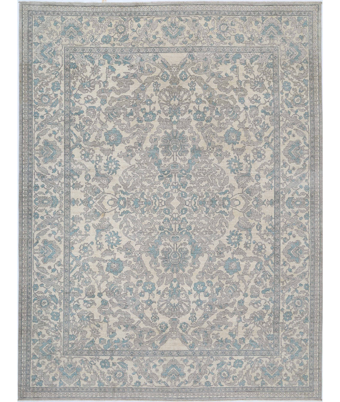 Serenity 9'7'' X 12'5'' Hand-Knotted Wool Rug 9'7'' x 12'5'' (288 X 373) / Ivory / Ivory