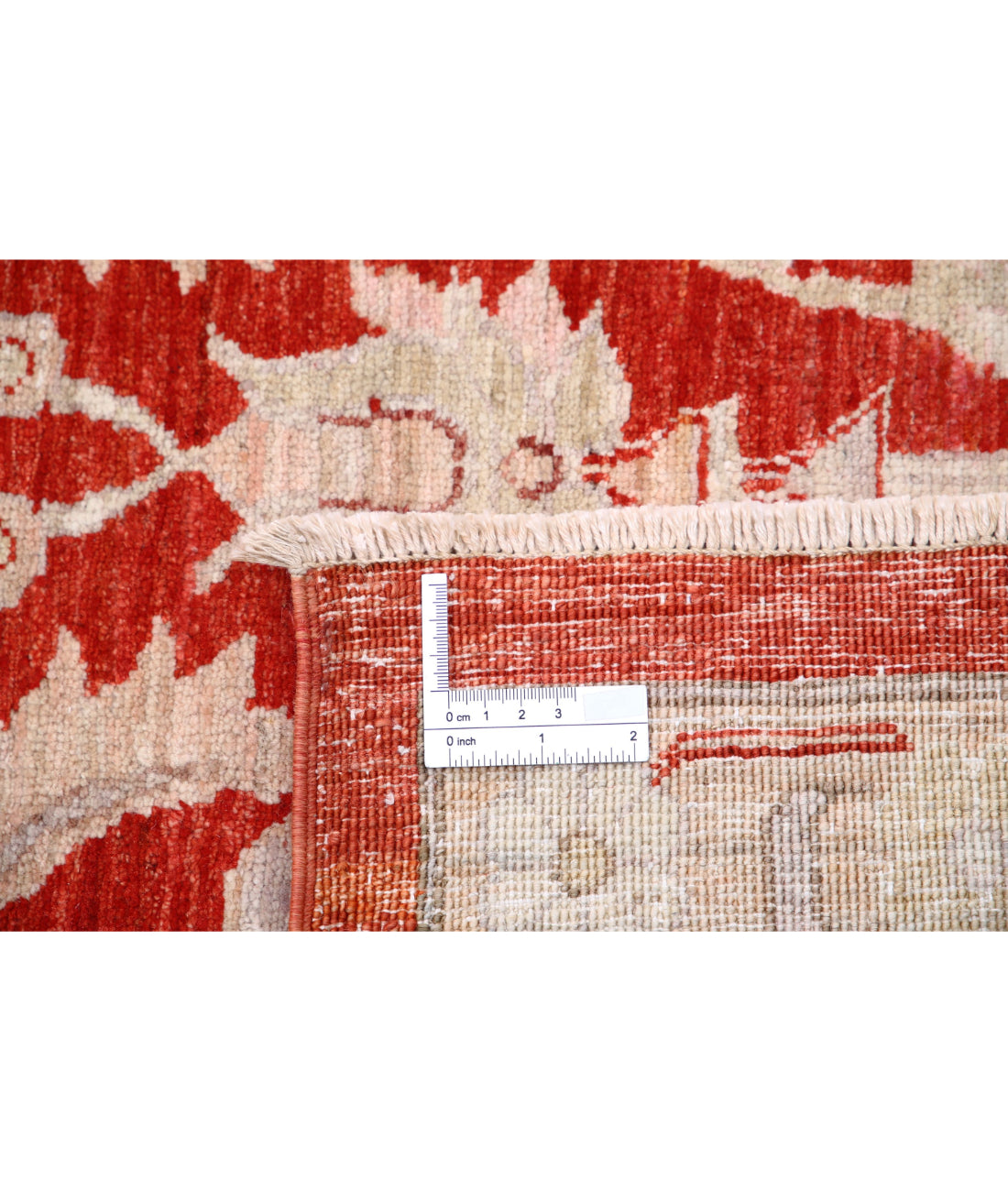 Ziegler 9'11'' X 13'7'' Hand-Knotted Wool Rug 9'11'' x 13'7'' (298 X 408) / Red / Ivory