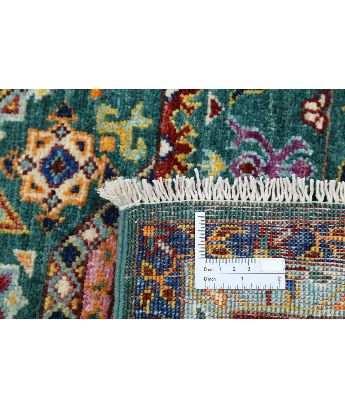 Mamluk 6'9'' X 9'6'' Hand-Knotted Wool Rug 6'9'' x 9'6'' (203 X 285) / Green / Red