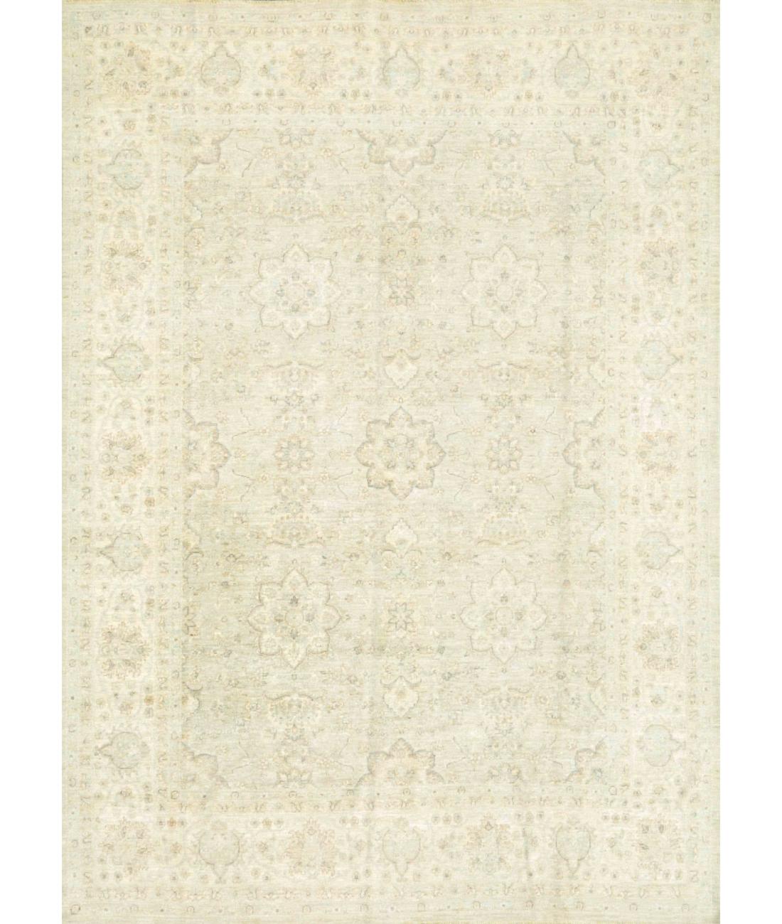 Hand Knotted Serenity Wool Rug - 7'7'' x 10'4'' 7' 7" X 10' 4" ( 231 X 315 ) / Ivory / Taupe