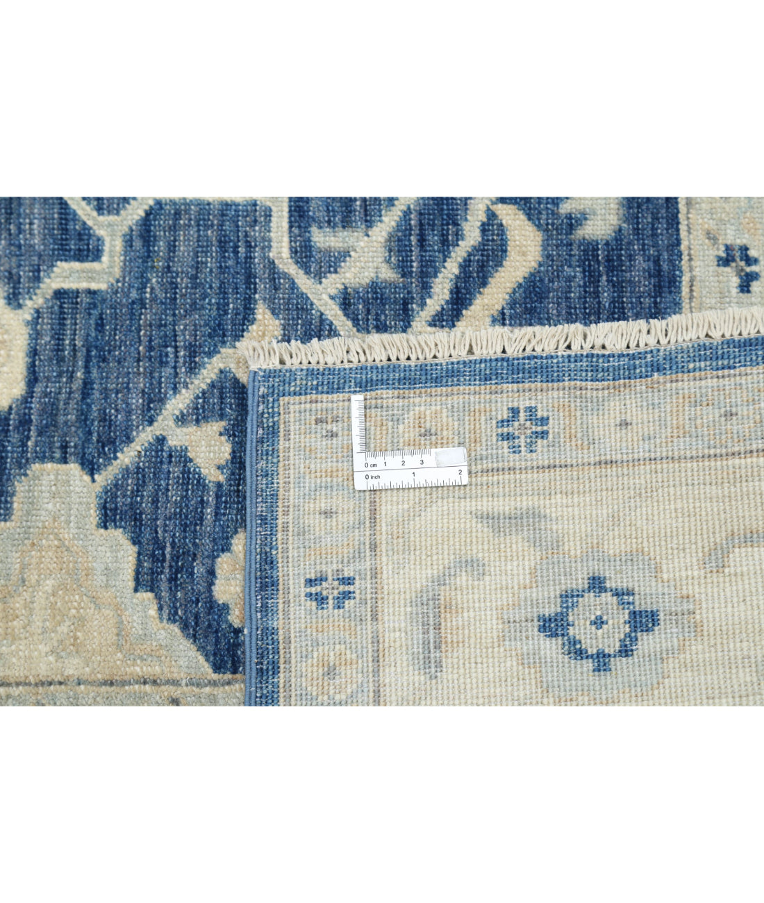 Heriz 8'7'' X 11'3'' Hand-Knotted Wool Rug 8'7'' x 11'3'' (258 X 338) / Ivory / Blue