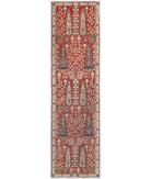 Hand Knotted Ziegler Farhan Wool Rug - 2'7'' x 9'9'' 2' 7" X 9' 9" ( 79 X 297 ) / Red / Ivory