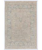 Hand Knotted Serenity Wool Rug - 2'1'' x 3'1'' 2' 1" X 3' 1" ( 64 X 94 ) / Taupe / Blue