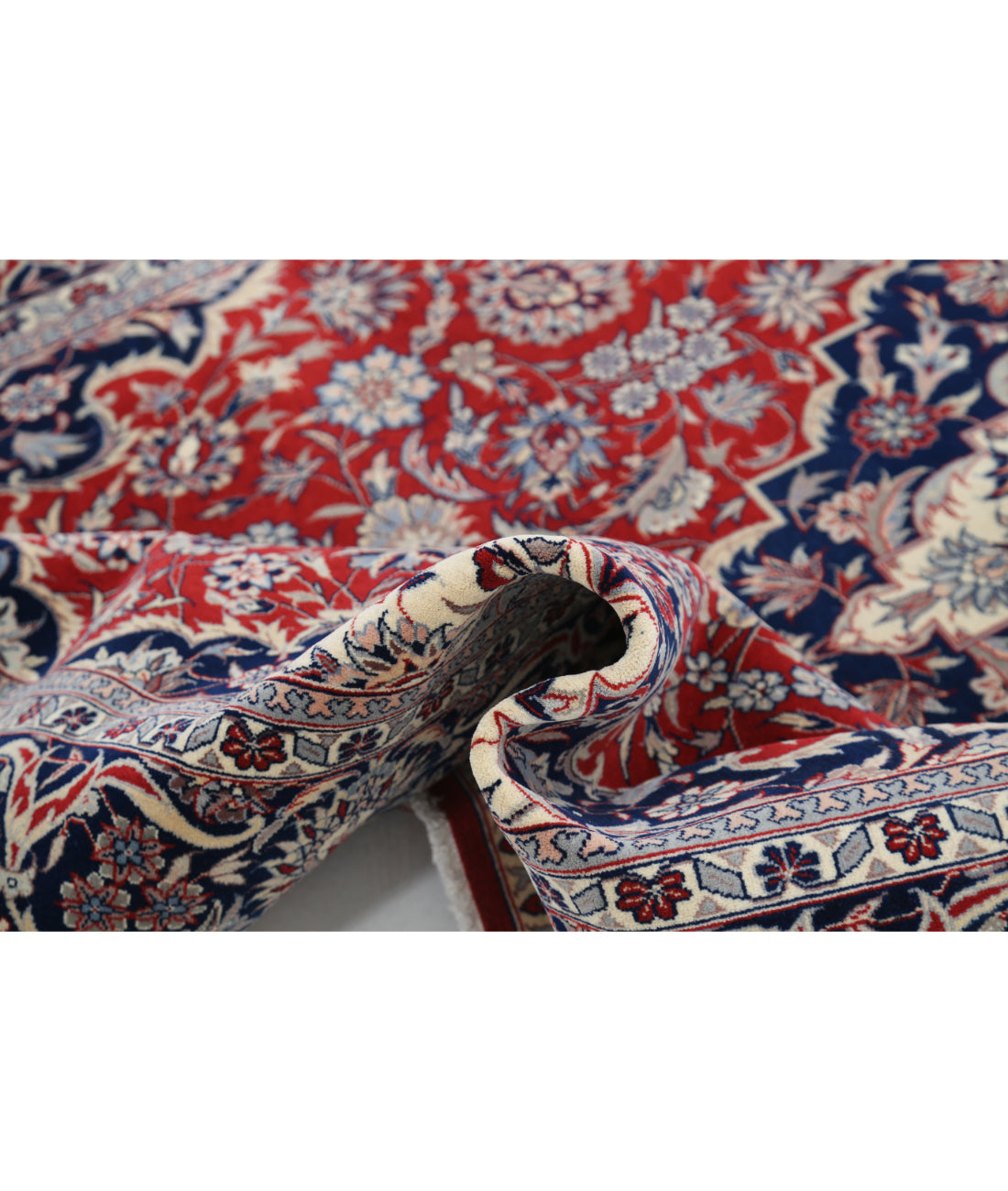 Heritage 6' 0" X 8' 11" Hand-Knotted Wool Rug 6' 0" X 8' 11" (183 X 272) / Red / Blue