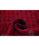 Afghan 6'6'' X 9'6'' Hand-Knotted Wool Rug 6'6'' x 9'6'' (195 X 285) / Red / Red