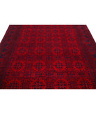 Afghan 6'6'' X 9'8'' Hand-Knotted Wool Rug 6'6'' x 9'8'' (195 X 290) / Red / Red