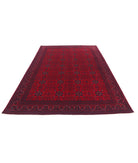Afghan 6'8'' X 9'8'' Hand-Knotted Wool Rug 6'8'' x 9'8'' (200 X 290) / Red / Red