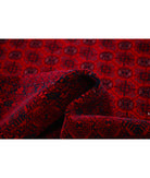 Afghan 6'6'' X 9'3'' Hand-Knotted Wool Rug 6'6'' x 9'3'' (195 X 278) / Red / Red