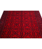 Afghan 5'2'' X 7'1'' Hand-Knotted Wool Rug 5'2'' x 7'1'' (155 X 213) / Red / Red
