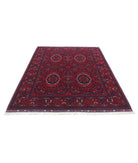 Afghan 5'10'' X 8'1'' Hand-Knotted Wool Rug 5'10'' x 8'1'' (175 X 243) / Red / Red