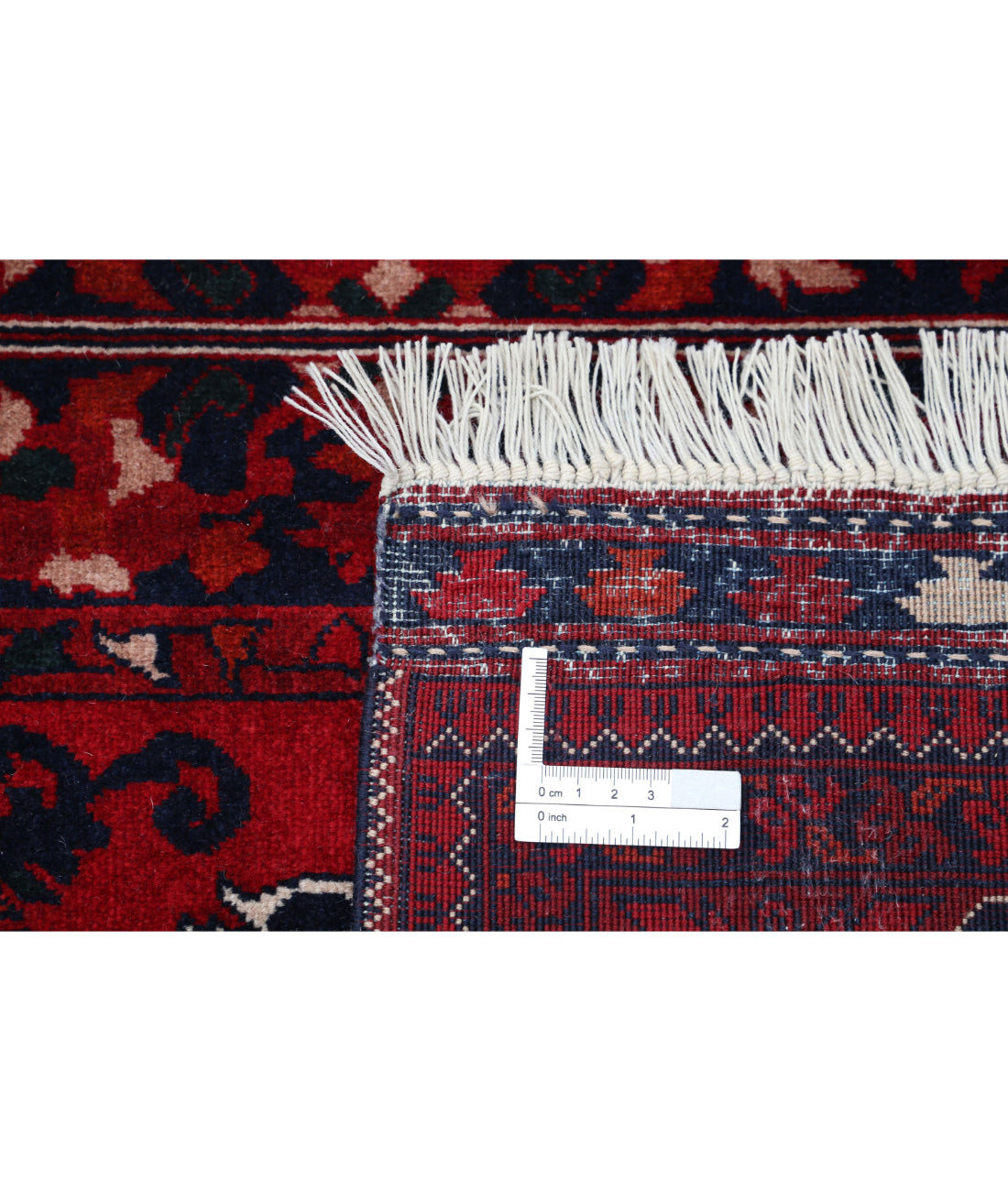 Afghan 5'10'' X 8'1'' Hand-Knotted Wool Rug 5'10'' x 8'1'' (175 X 243) / Red / Red