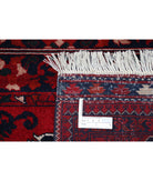 Afghan 5'10'' X 8'1'' Hand-Knotted Wool Rug 5'10'' x 8'1'' (175 X 243) / Red / Red