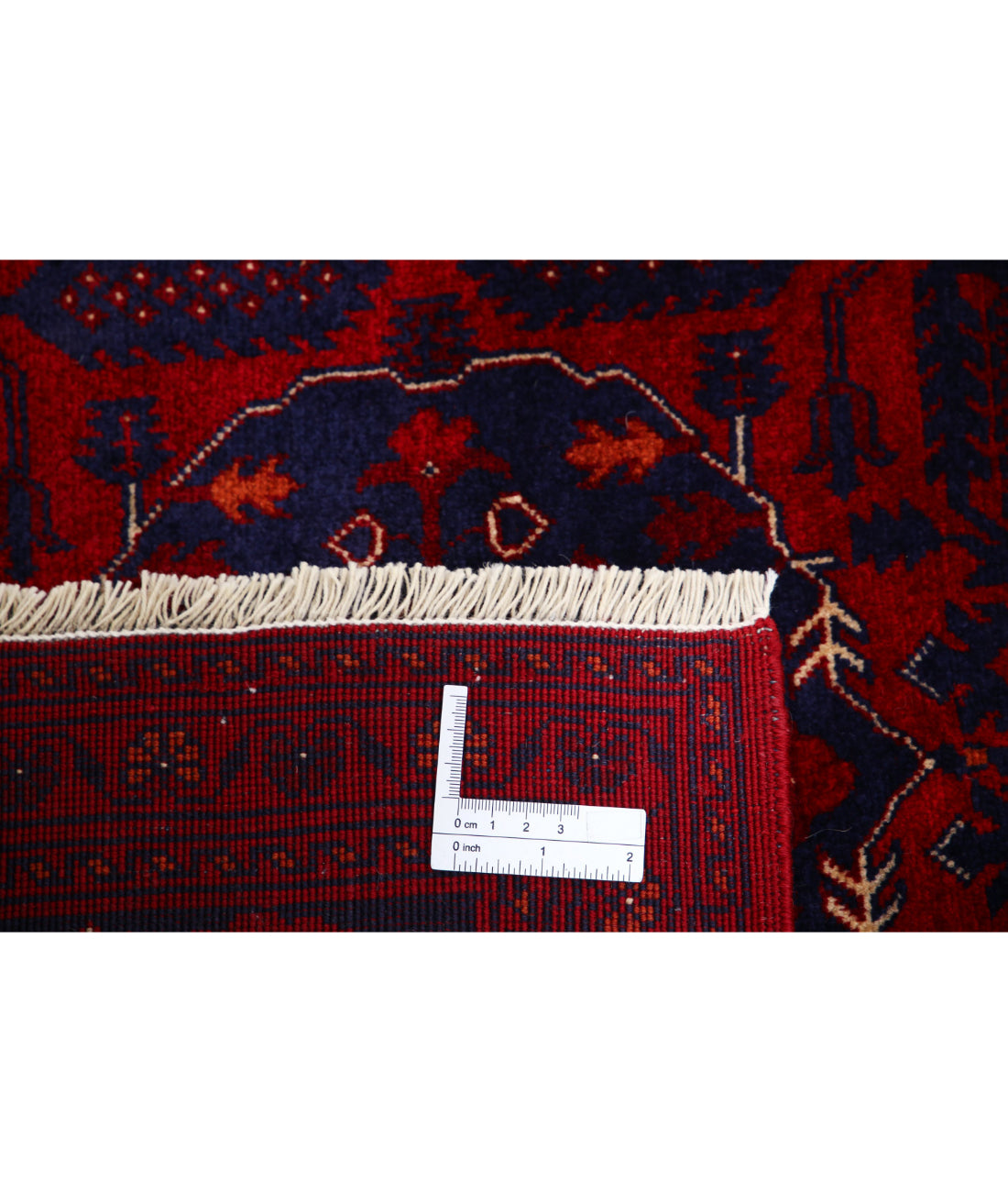 Afghan 4'11'' X 6'3'' Hand-Knotted Wool Rug 4'11'' x 6'3'' (148 X 188) / Red / Red