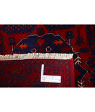 Afghan 4'11'' X 6'3'' Hand-Knotted Wool Rug 4'11'' x 6'3'' (148 X 188) / Red / Red