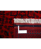 Afghan 5'1'' X 6'5'' Hand-Knotted Wool Rug 5'1'' x 6'5'' (153 X 193) / Red / Red