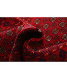 Afghan 3'11'' X 6'6'' Hand-Knotted Wool Rug 3'11'' x 6'6'' (118 X 195) / Red / Ivory
