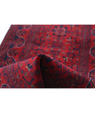 Afghan 2'7'' X 6'3'' Hand-Knotted Wool Rug 2'7'' x 6'3'' (78 X 188) / Red / Red