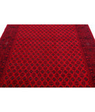 Afghan 6'6'' X 9'6'' Hand-Knotted Wool Rug 6'6'' x 9'6'' (195 X 285) / Red / Red