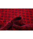 Afghan 6'6'' X 9'6'' Hand-Knotted Wool Rug 6'6'' x 9'6'' (195 X 285) / Red / Red