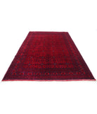 Afghan 6'8'' X 9'5'' Hand-Knotted Wool Rug 6'8'' x 9'5'' (200 X 283) / Red / Red