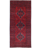 Afghan 2'7'' X 5'11'' Hand-Knotted Wool Rug 2'7'' x 5'11'' (78 X 178) / Red / N/A