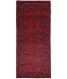 Afghan 2'10'' X 6'6'' Hand-Knotted Wool Rug 2'10'' x 6'6'' (85 X 195) / Red / N/A