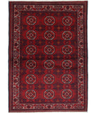 Afghan 3'2'' X 4'9'' Hand-Knotted Wool Rug 3'2'' x 4'9'' (95 X 143) / Red / N/A