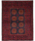 Afghan 2'4'' X 4'6'' Hand-Knotted Wool Rug 2'4'' x 4'6'' (70 X 135) / Red / N/A