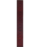 Afghan 2'8'' X 24'9'' Hand-Knotted Wool Rug 2'8'' x 24'9'' (80 X 743) / Red / N/A