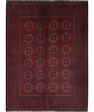 Afghan 4'10'' X 6'3'' Hand-Knotted Wool Rug 4'10'' x 6'3'' (145 X 188) / Red / N/A