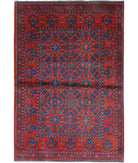 Afghan 3'4'' X 5'0'' Hand-Knotted Wool Rug 3'4'' x 5'0'' (100 X 150) / Red / N/A