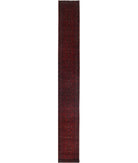 Afghan 2'8'' X 25'4'' Hand-Knotted Wool Rug 2'8'' x 25'4'' (80 X 760) / Red / N/A