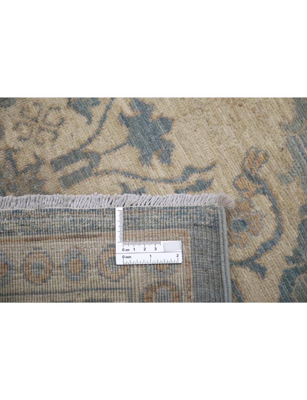 Ariana 3' 11" X 15' 9" Hand-Knotted Wool Rug 3' 11" X 15' 9" (119 X 480) / Blue / Beige