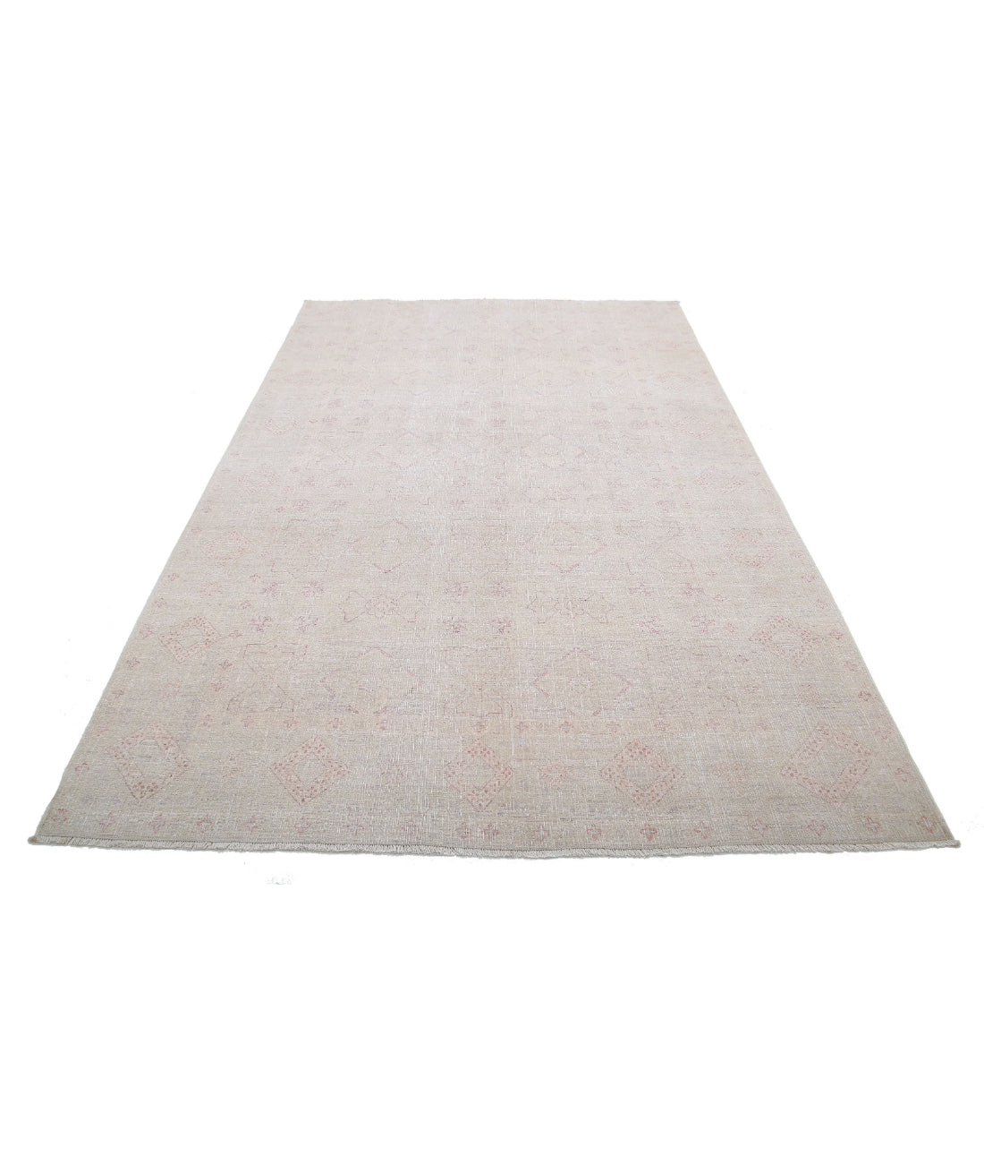 Ariana 5'10'' X 8'1'' Hand-Knotted Wool Rug 5'10'' x 8'1'' (175 X 243) / Ivory / Pink