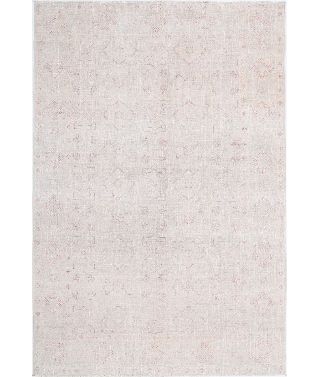 Ariana 5'10'' X 8'1'' Hand-Knotted Wool Rug 5'10'' x 8'1'' (175 X 243) / Ivory / Pink