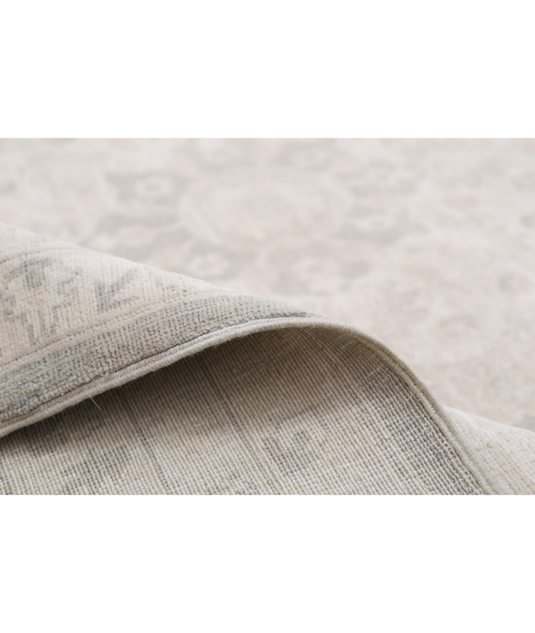 Ariana 13'8'' X 21'3'' Hand-Knotted Wool Rug 13'8'' x 21'3'' (410 X 638) / Grey / Ivory