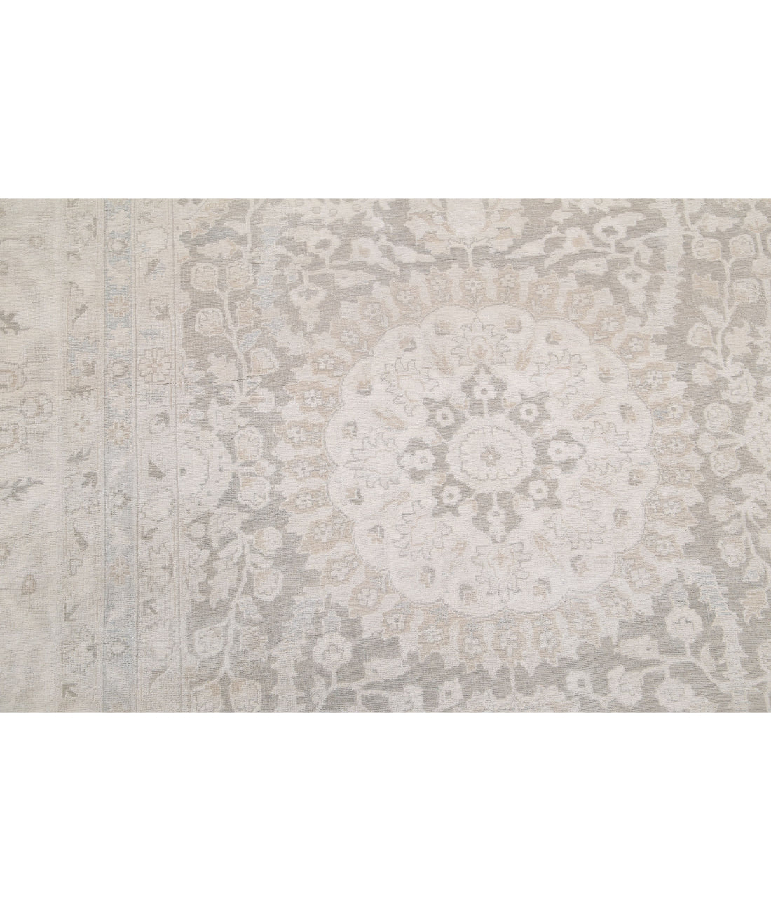 Ariana 13'8'' X 21'3'' Hand-Knotted Wool Rug 13'8'' x 21'3'' (410 X 638) / Grey / Ivory