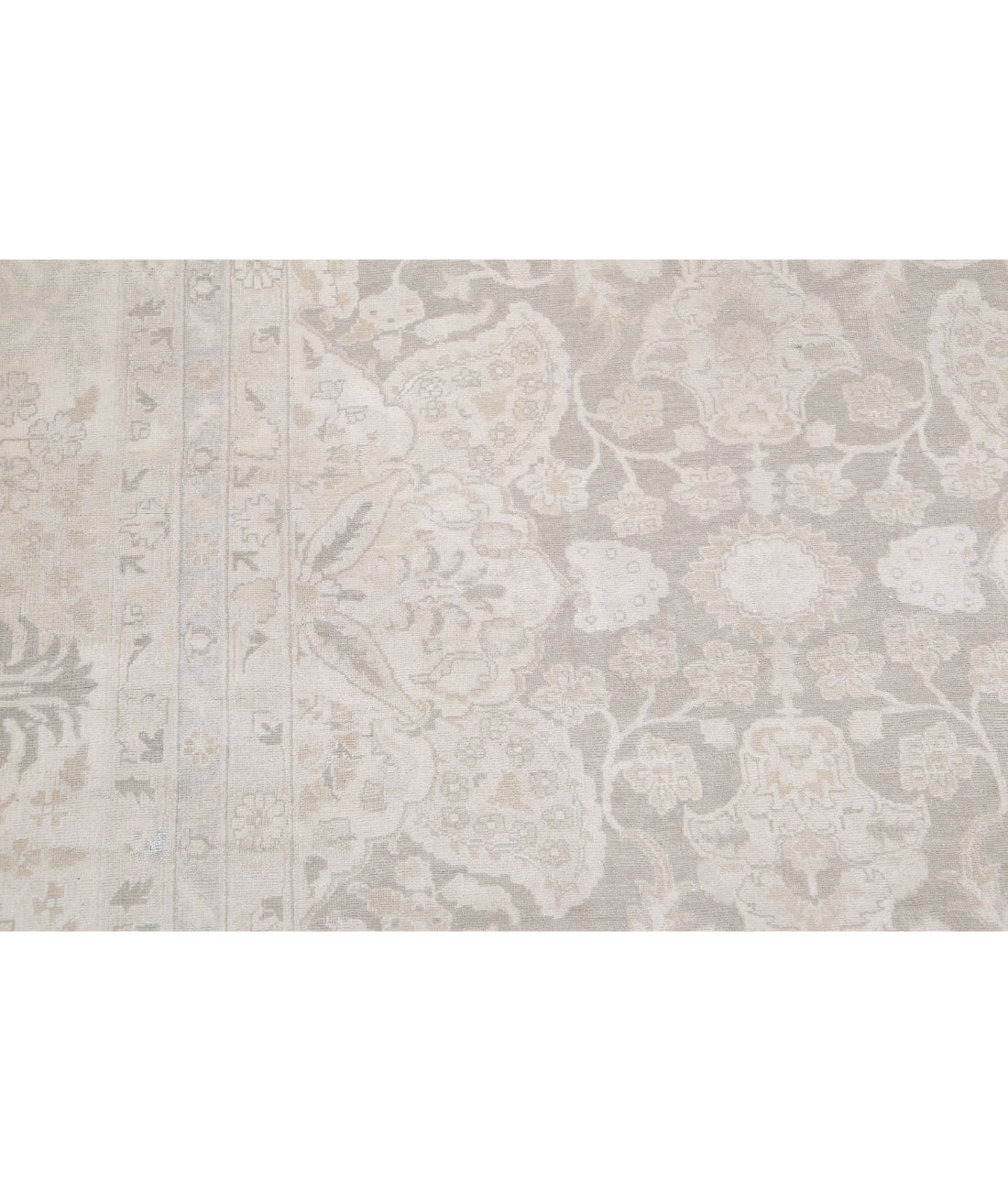 Ariana 13'8'' X 21'3'' Hand-Knotted Wool Rug 13'8'' x 21'3'' (410 X 638) / Grey / Ivory