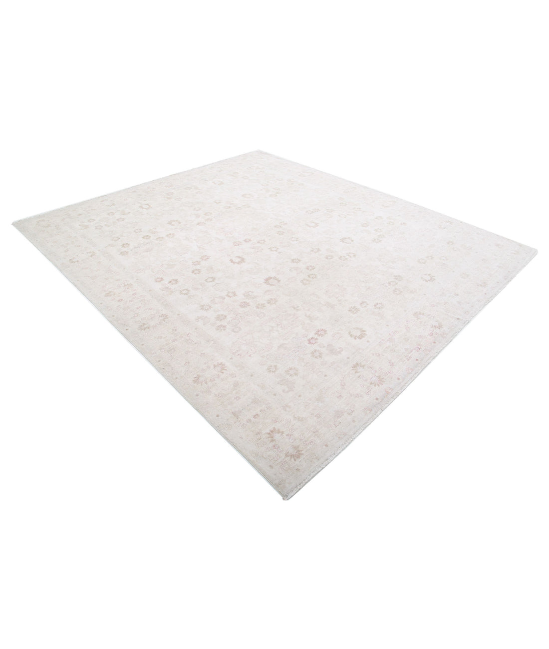 Ariana 8'1'' X 9'5'' Hand-Knotted Wool Rug 8'1'' x 9'5'' (243 X 283) / Ivory / Ivory