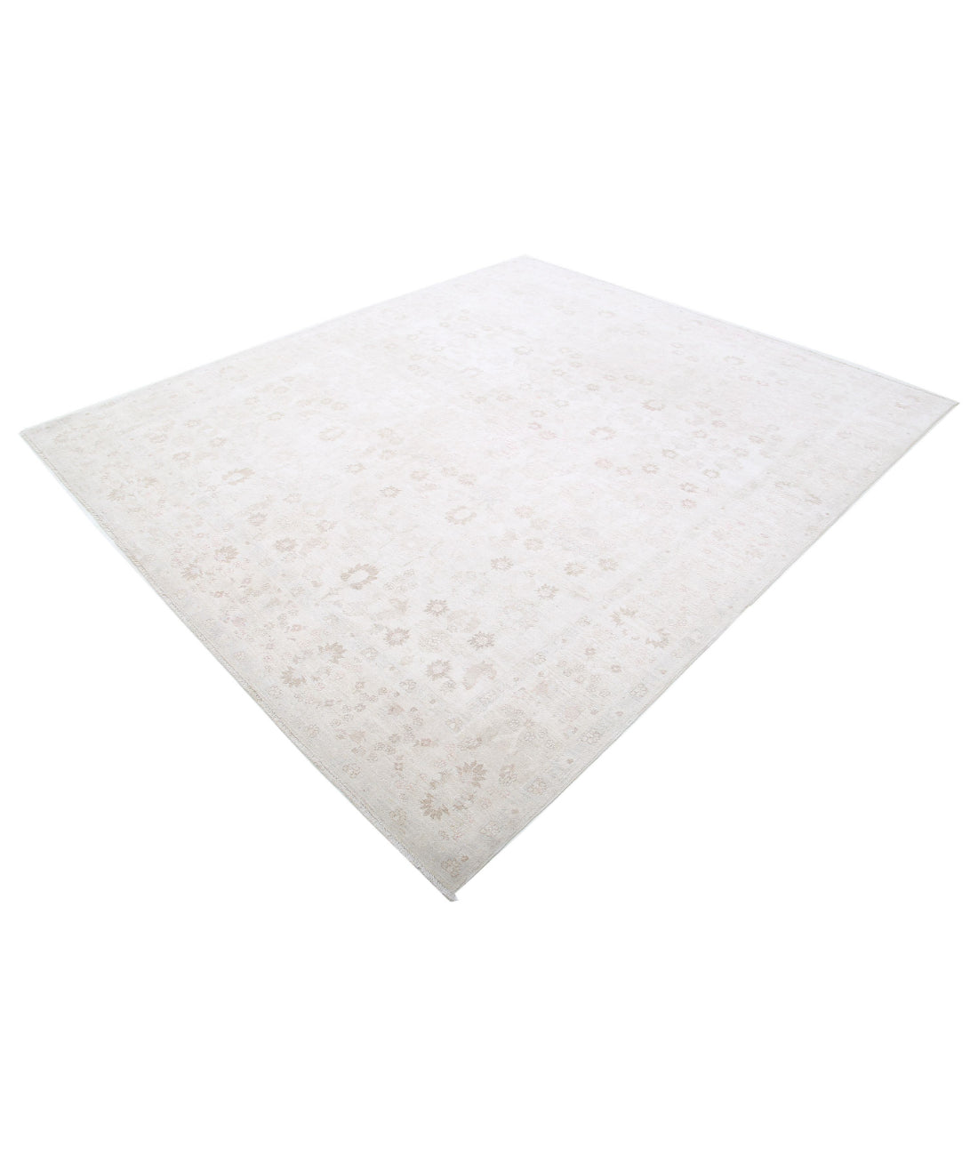 Ariana 8'1'' X 9'5'' Hand-Knotted Wool Rug 8'1'' x 9'5'' (243 X 283) / Ivory / Ivory