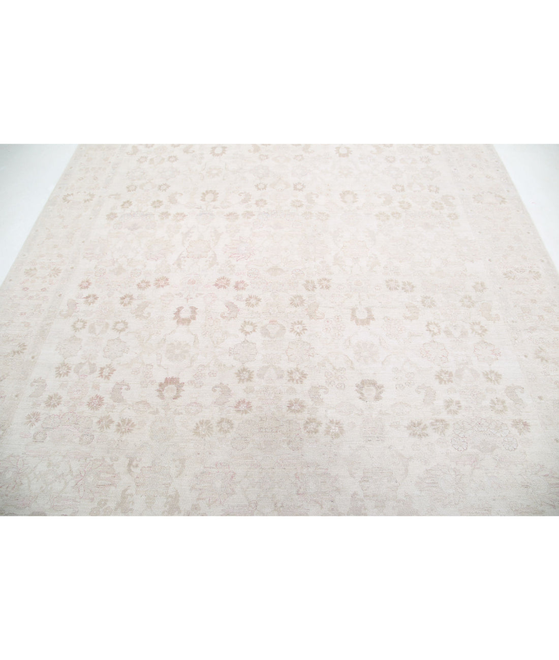 Ariana 8'1'' X 9'5'' Hand-Knotted Wool Rug 8'1'' x 9'5'' (243 X 283) / Ivory / Ivory