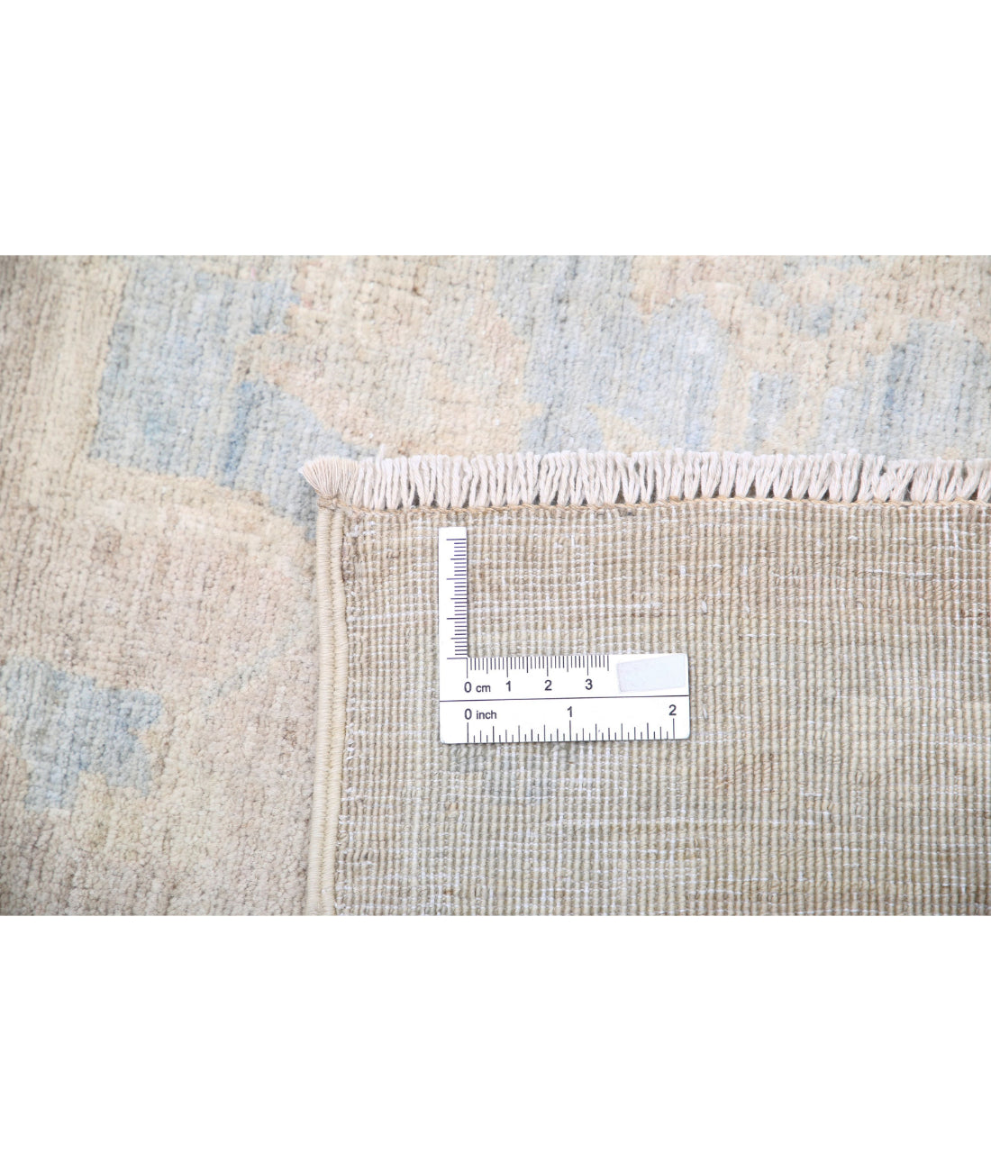 Ariana 7'11'' X 10'0'' Hand-Knotted Wool Rug 7'11'' x 10'0'' (238 X 300) / Ivory / Blue