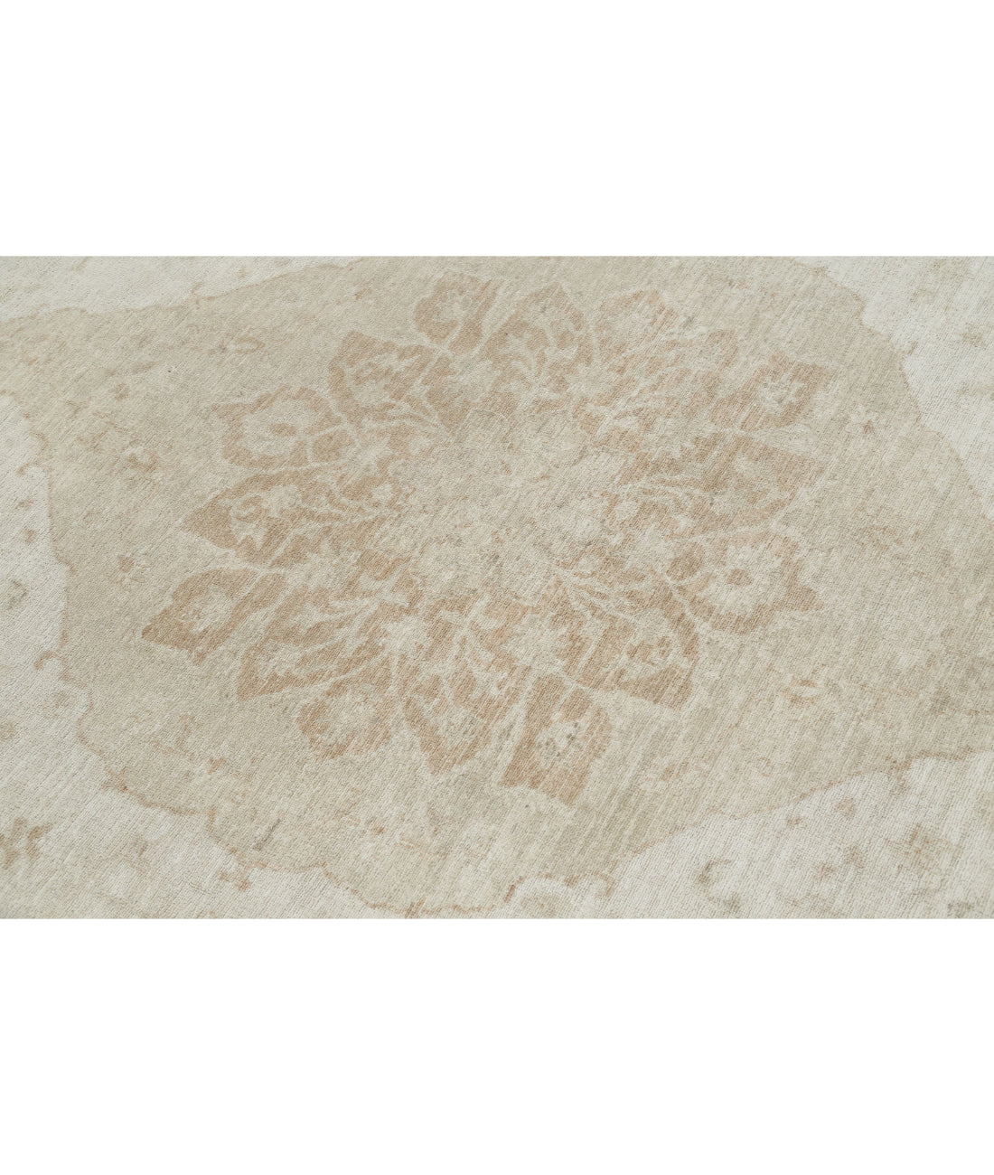 Ariana 6'6'' X 9'6'' Hand-Knotted Wool Rug 6'6'' x 9'6'' (195 X 285) / Ivory / Ivory