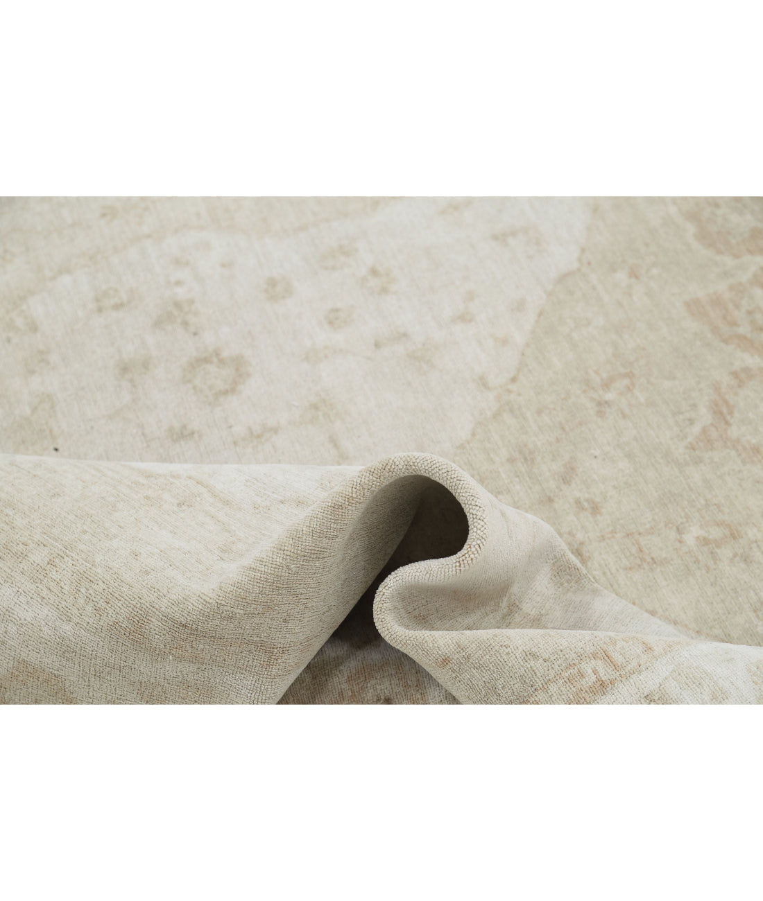 Ariana 6'6'' X 9'6'' Hand-Knotted Wool Rug 6'6'' x 9'6'' (195 X 285) / Ivory / Ivory