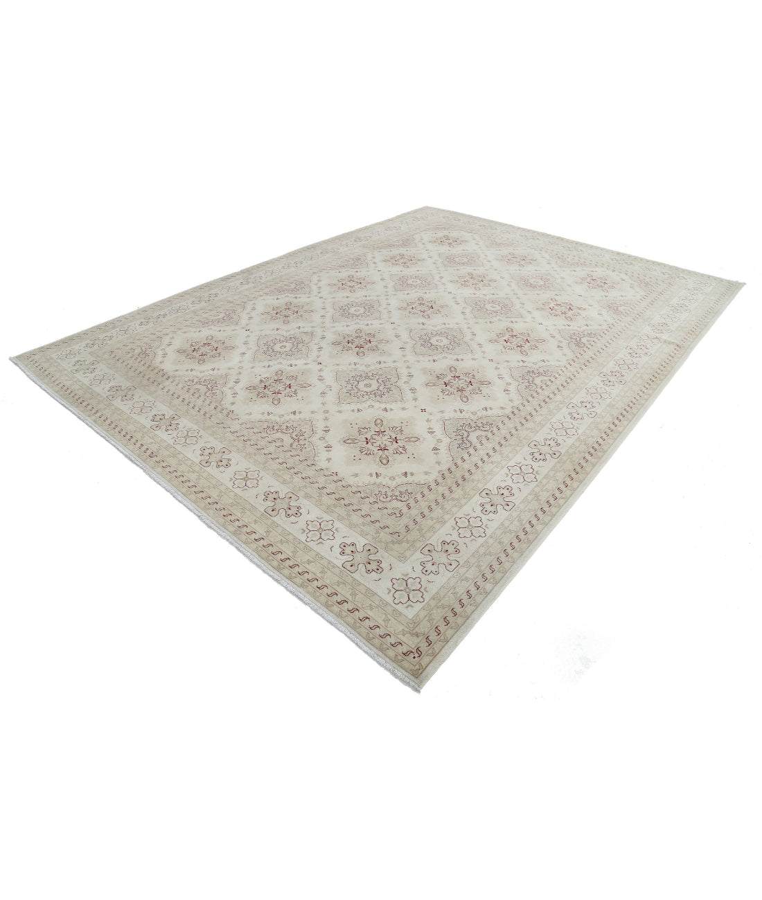 Ariana 9'0'' X 12'0'' Hand-Knotted Wool Rug 9'0'' x 12'0'' (270 X 360) / Ivory / Beige