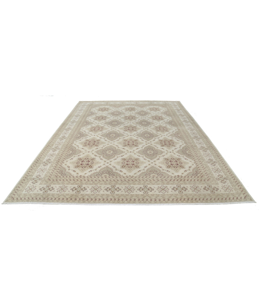 Ariana 9'0'' X 12'0'' Hand-Knotted Wool Rug 9'0'' x 12'0'' (270 X 360) / Ivory / Beige